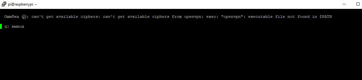 Ошибка при загрузке конфига ovpn